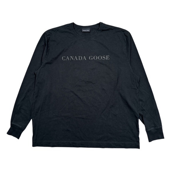 Canada Goose Gladstone Staff Uniform Big Logo Crewneck L/S T Shirt Mens 2XL - Picture 1 of 11